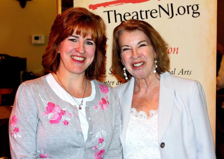 Barbara Sheehy (R) and her daughter, Jennifer Jennings, at the State Theater on May 7. (The Epoch Times)