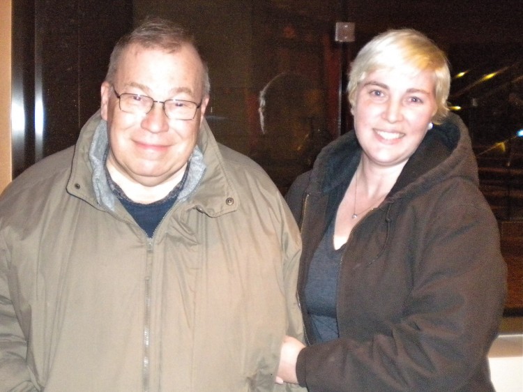 Francis Mazzochi and his daughter, Amy Dryan, enjoy an evening at Shen Yun