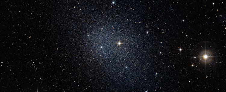 VEIL REMOVED: Research by the ESO has confirmed that small galaxies like the Fornax Dwarf Galaxy contain very old stars. (ESO/Digitized Sky Survey 2)