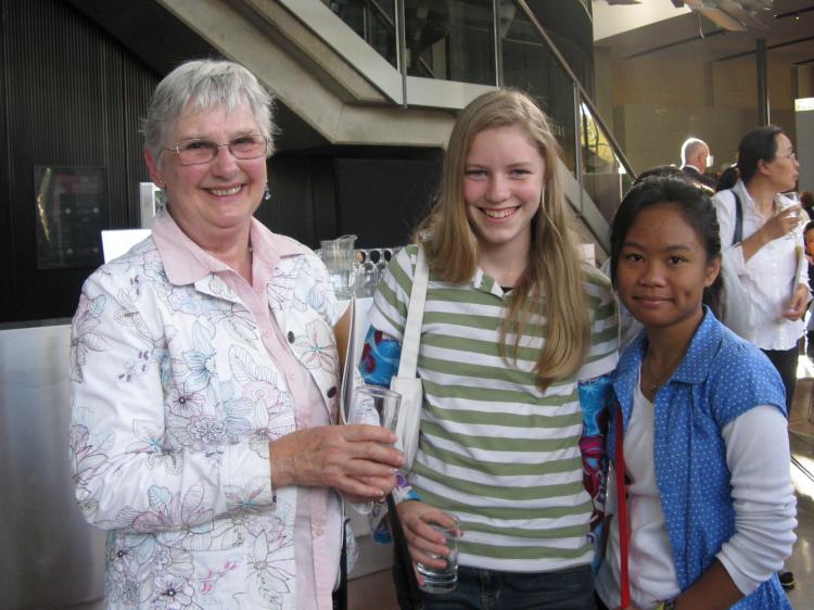 Mrs. Ware, Bethany, and Sam were at the matinee performance. (Shar Adams/The Epoch Times)