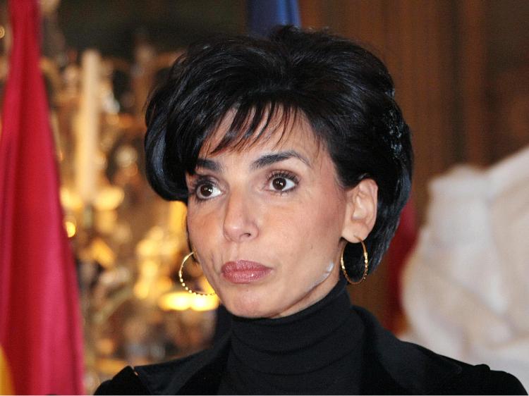 French Justice Minister Rachida Dati attends a ceremony to give Spanish decorations to French judges at the Spanish embassy in Paris, on January 7, 2009.   (Jacques Demarthon/AFP/Getty Images)