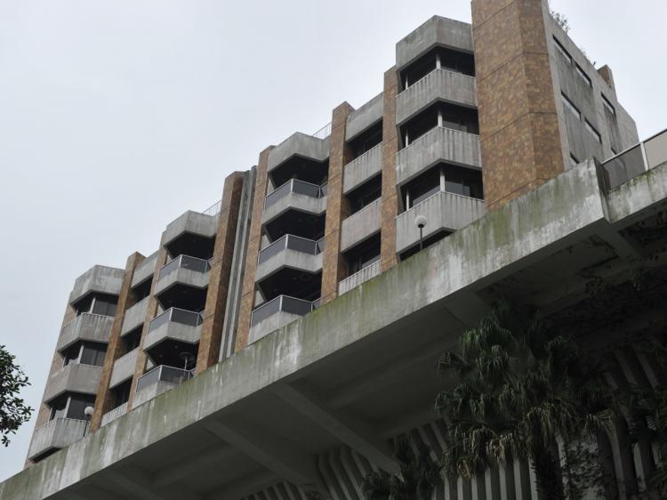 The building at 35 Barker Rd. on Hong Kong's upmarket Peak on May 19. One of Hong Kong's richest tycoons has paid about $233 million for a property in the city's upmarket Peak area, right before the market showed signs of a cool down. (Anthony Dickson/AFP/Getty Images)