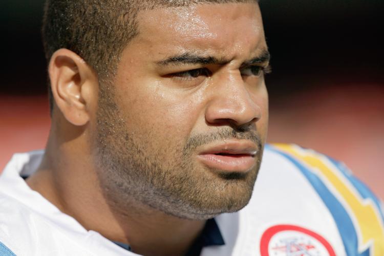 Shawne Merriman was claimed on waivers by the Buffalo Bills on Wednesday, reports said. (Jamie Squire/Getty Images)