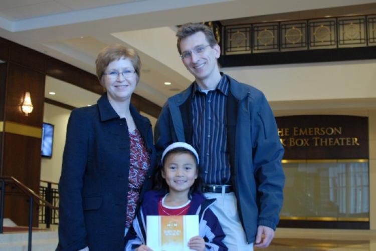 The Sprechter family at Shen Yun's performance in St. Louis. (Valerie Avore/The Epoch Times)