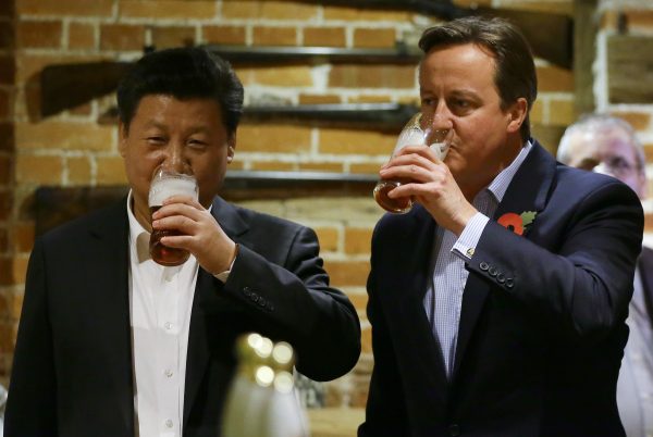 Xi Jinping and David Cameron