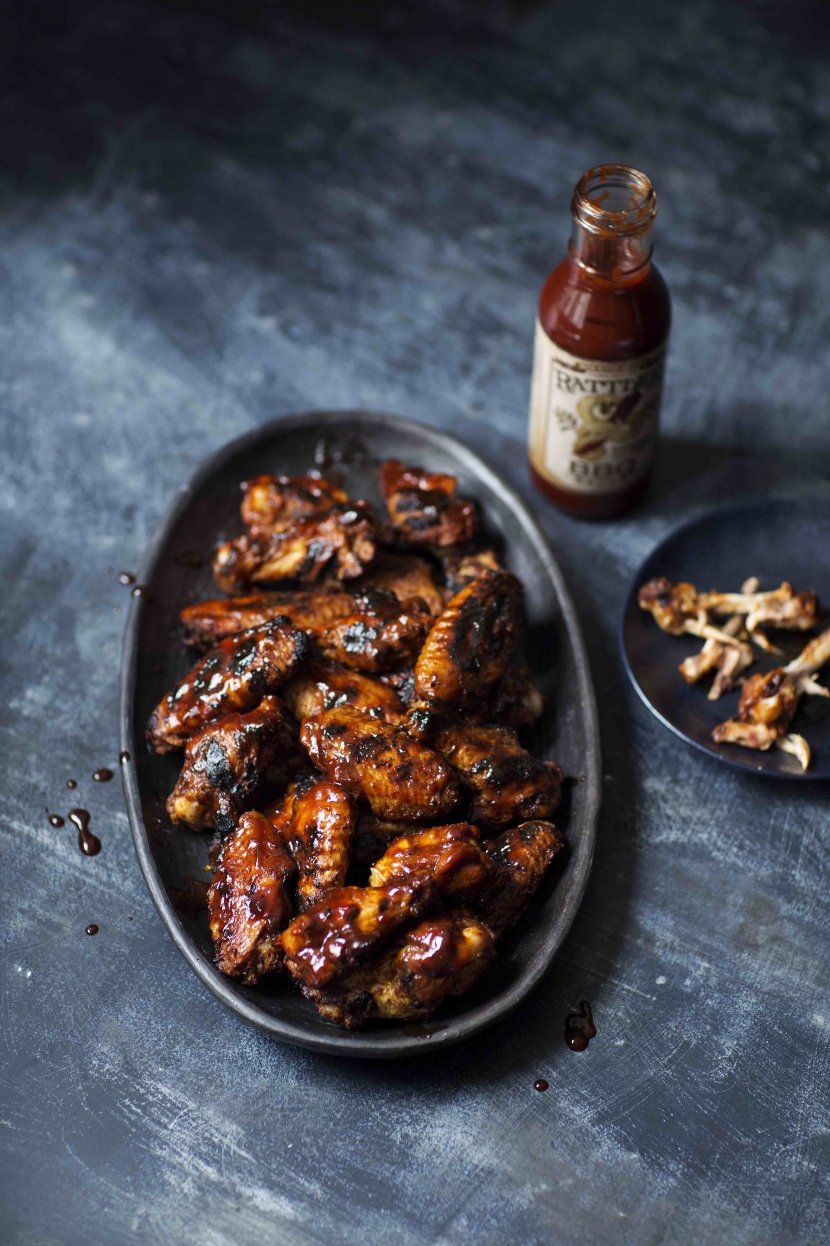 Smoky Rubbed Chicken Wings With Honey, Bourbon, and Molasses Sauce From ...