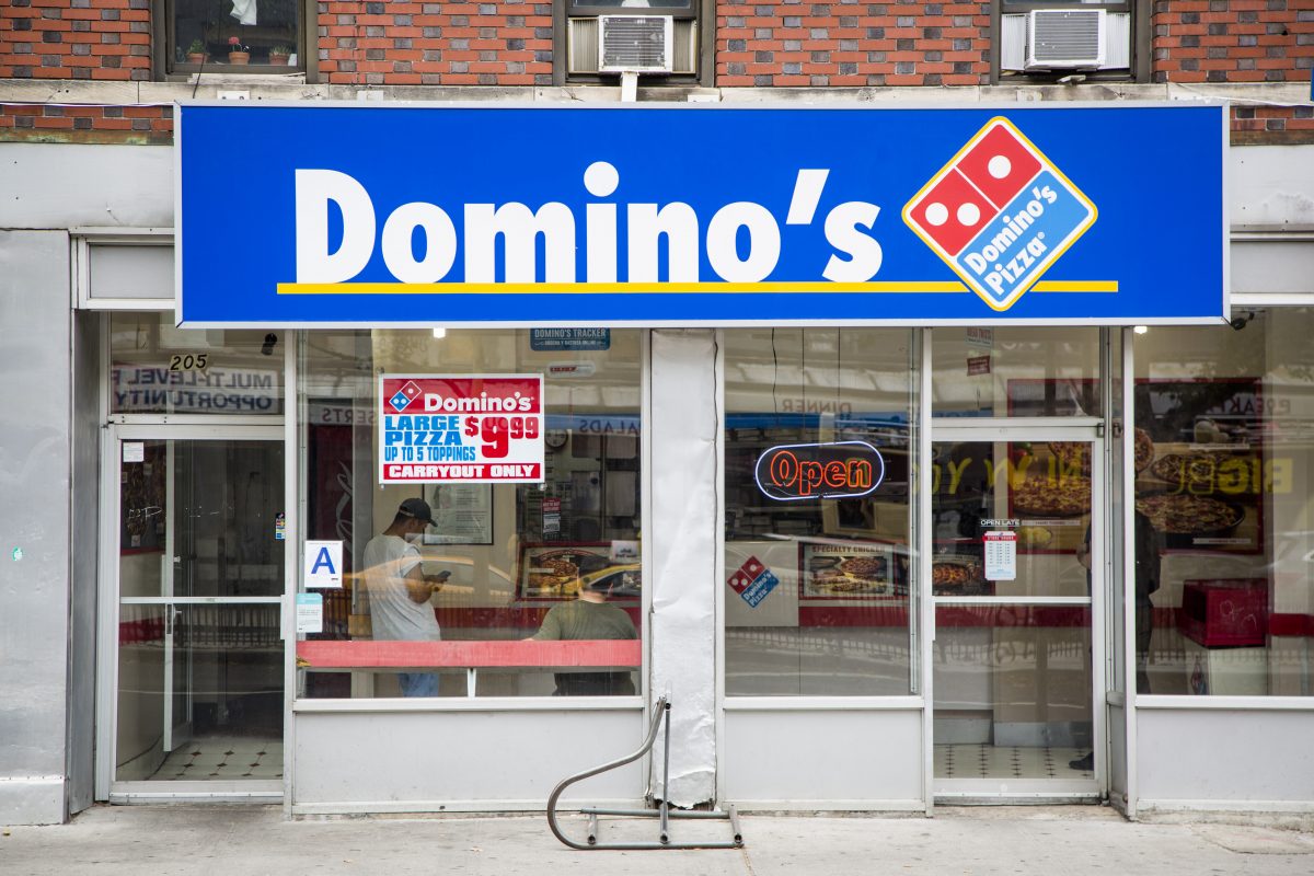 dominos broadway delivery radiud