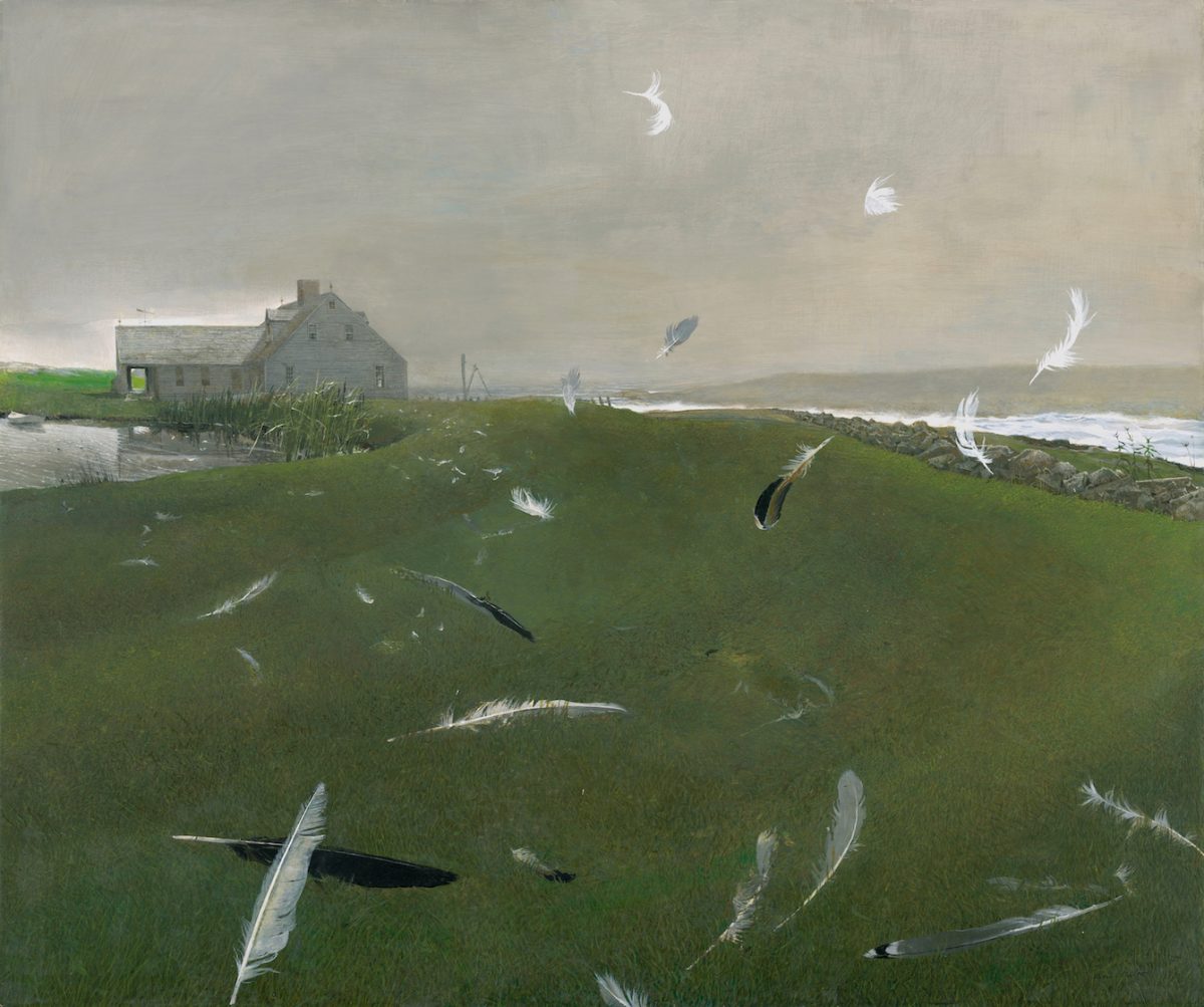 Airborne,” 1996 by Andrew Wyeth ( American, 1917 _ 2009