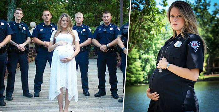 Pregnant Widow Of Officer Killed On Duty, Honors Her Late Husband With ...