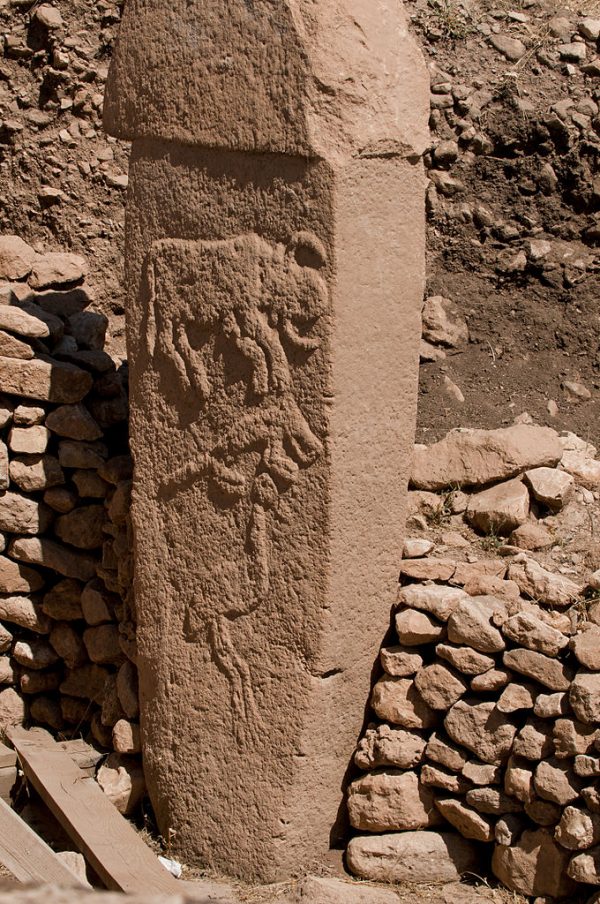 A pillar at Göbekli Tepe. (Teomancimit/CC BY-SA)