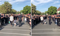 Son of Killed Police Officer Gets Welcome at First Day of Kindergarten