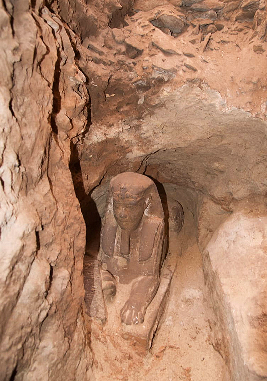 Well-Preserved Sphinx Statue Found in Egyptian Temple | sphinx | statue