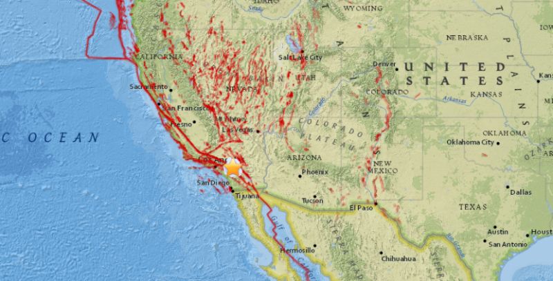 most recent earthquakes in california near me