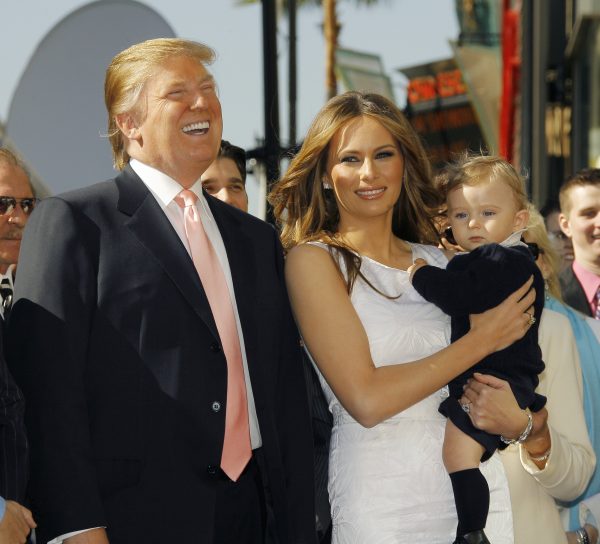 Melania Trump with Donald Trump