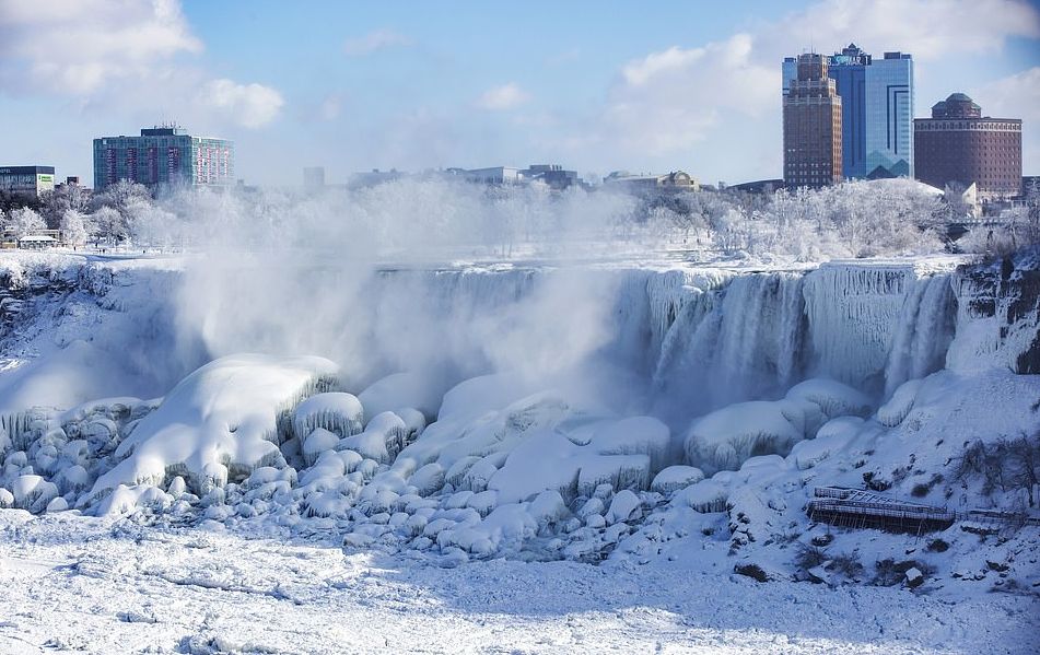  Niagara  Falls  Partially Freezes Amid Polar  Vortex 