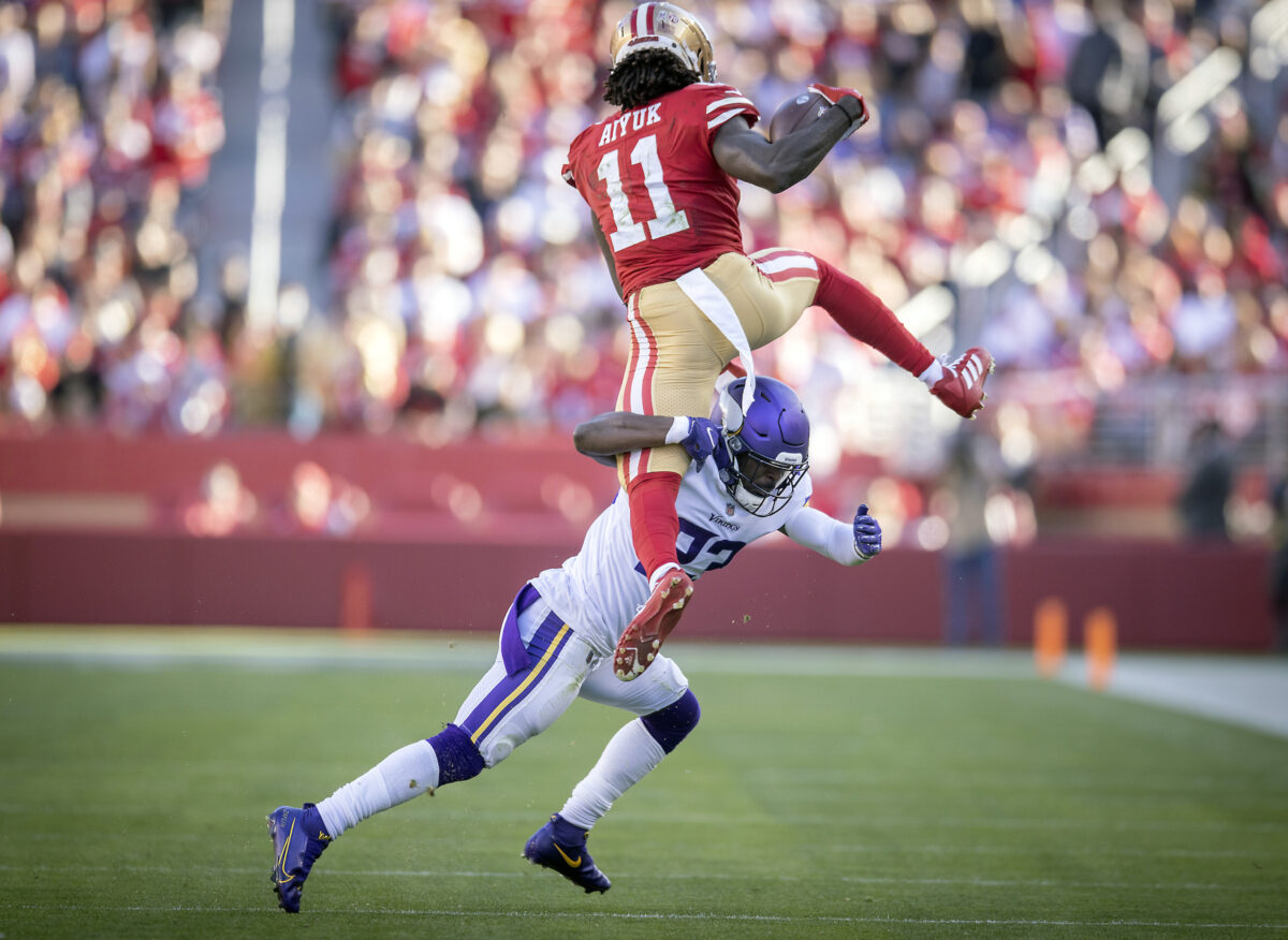 Panini America unveils rookie card of 49ers wide receiver Brandon Aiyuk