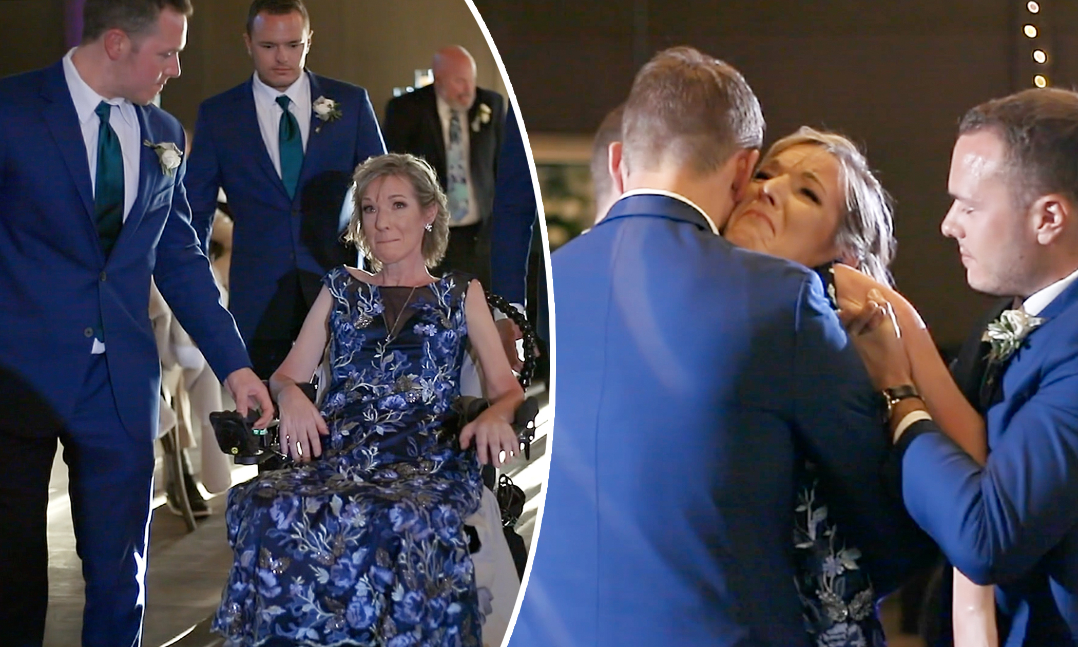 Video: Mom With ALS Stands for Mother-Son Wedding Dance With Help From Her 3 Sons