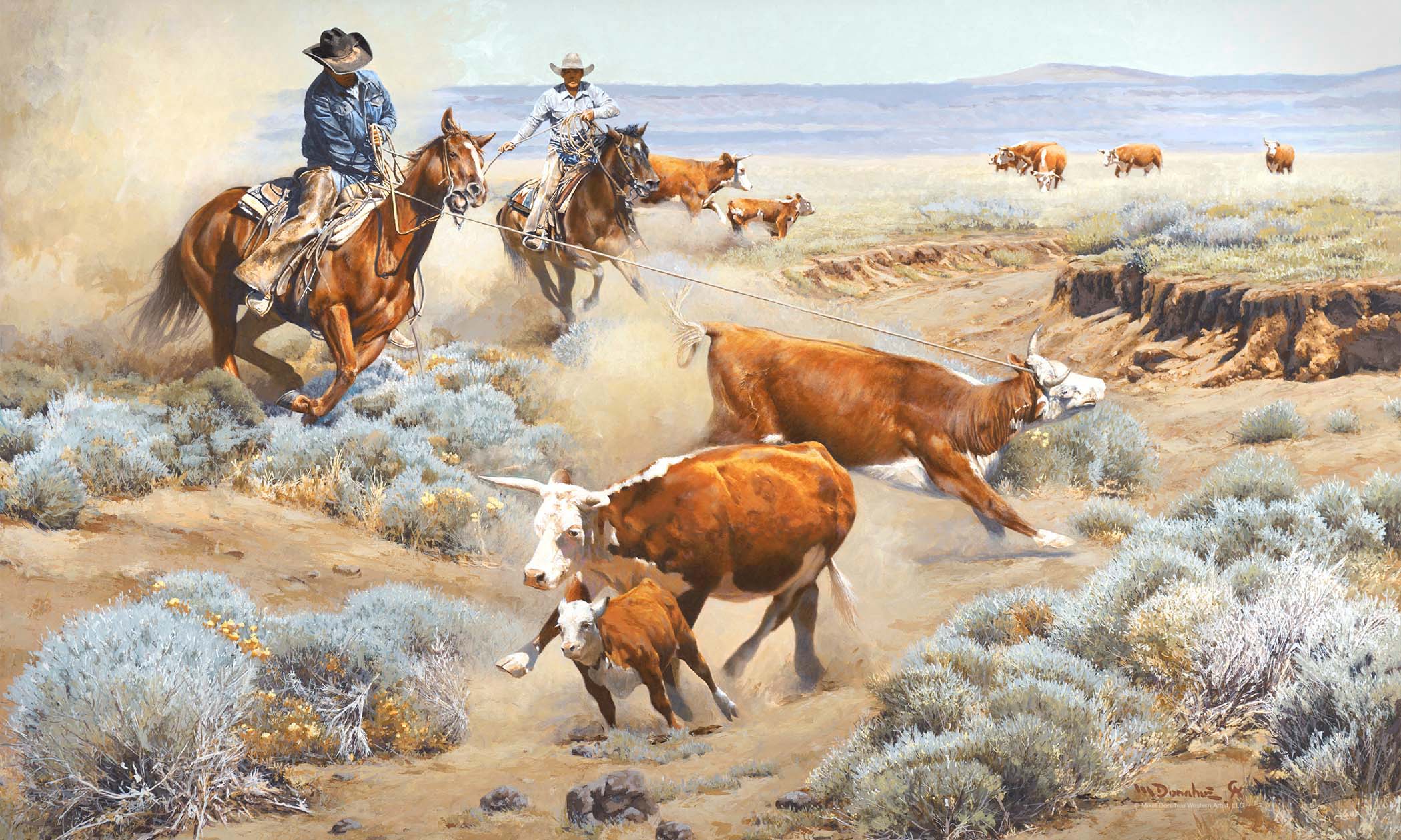 Oklahoma Cowboy Painter Rides With Ranchers to Portray Contemporary Western Culture in All Its Glory