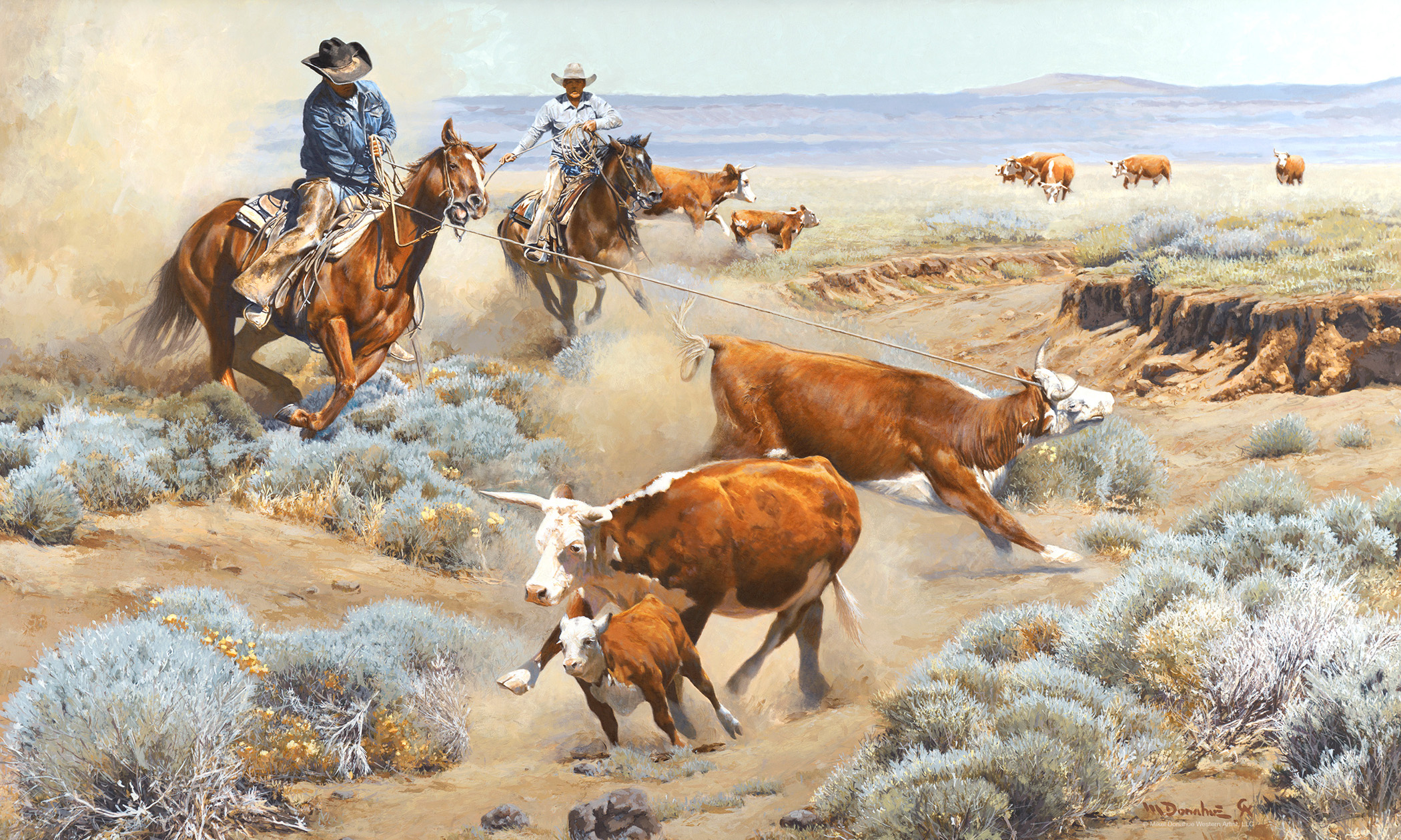 Oklahoma Cowboy Painter Rides With Ranchers to Portray Contemporary Western Culture in All Its Glory