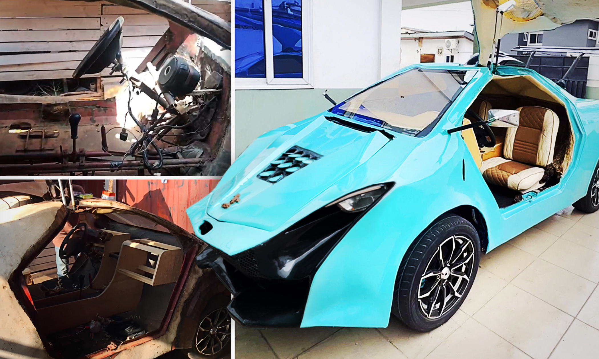 Self-Taught Man Builds His Own Sports Car From Junkyard Scrap, and It Looks Incredible