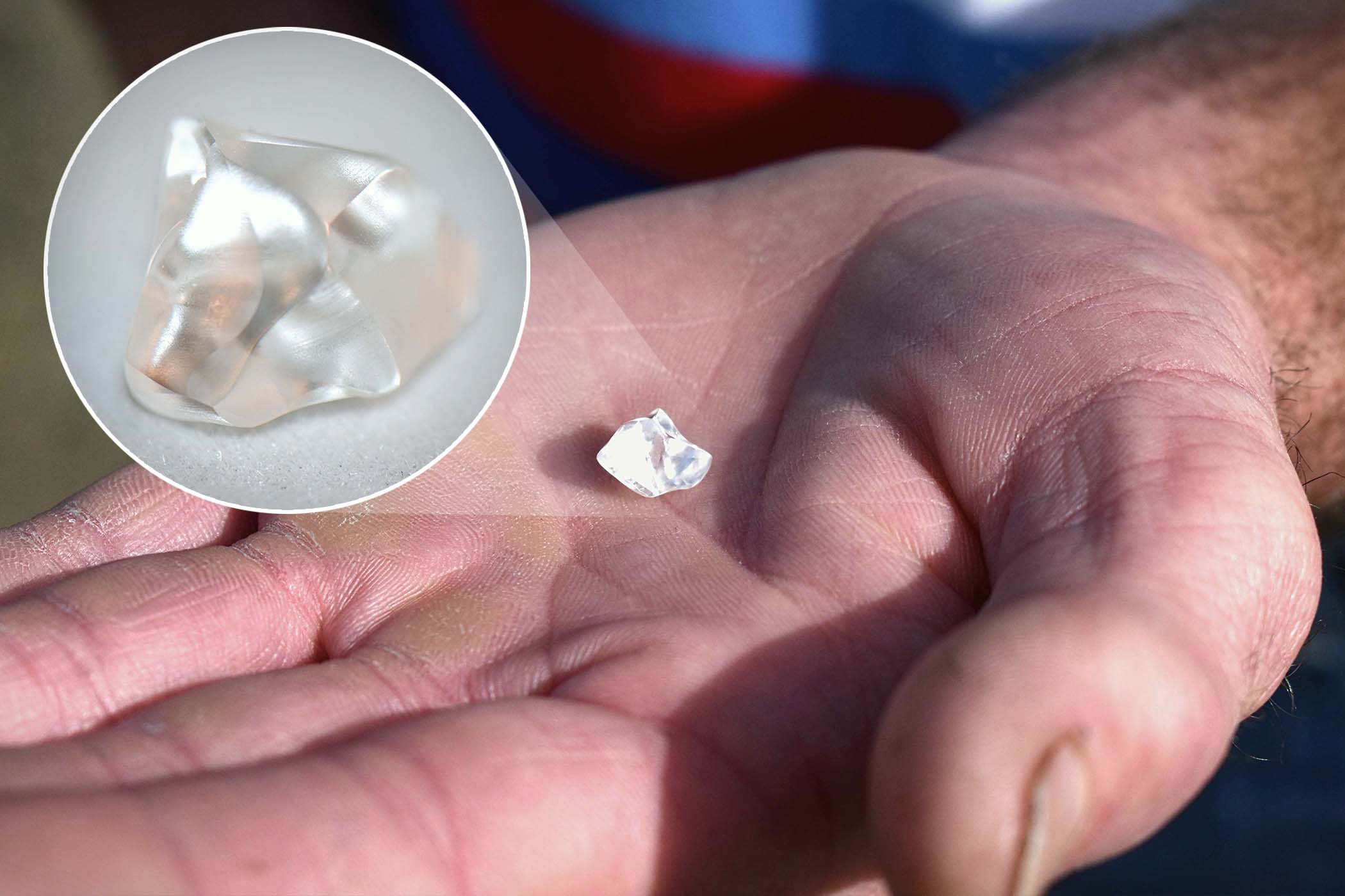 Man Thought He Found Candy-Size Piece of 'Glass' in the Dirt—Learns It's Really a 4.87-Carat Diamond