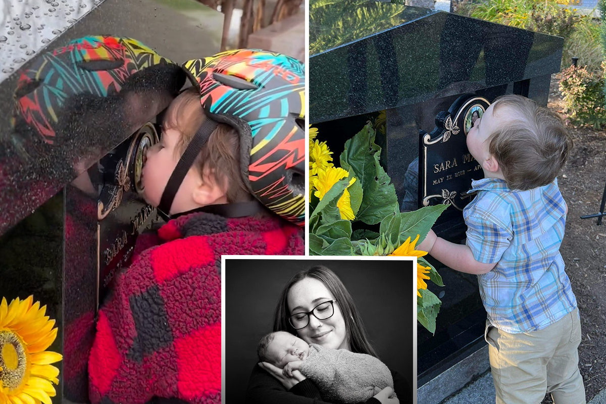 3-Year-Old Kisses the Memorial of His Mom Who Died by Suicide, Calls Her ‘Family’s Angel’: VIDEO