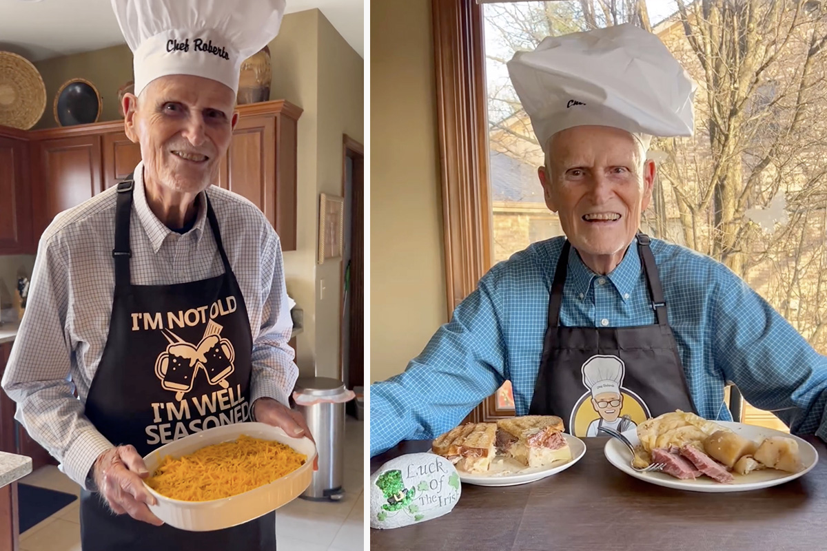 92-Year-Old Grandpa Shares Delicious Recipes With His Thousands of Social Media Followers: 'I Do Enjoy It'