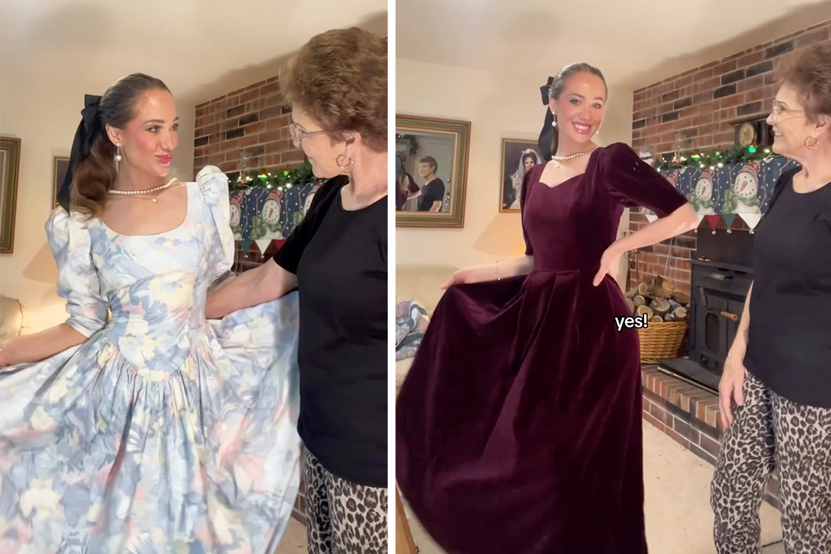 Young Woman Tries On Her 84-Year-Old Grandma's Classy and Timeless Outfits: 'I Was Born in the Wrong Era'