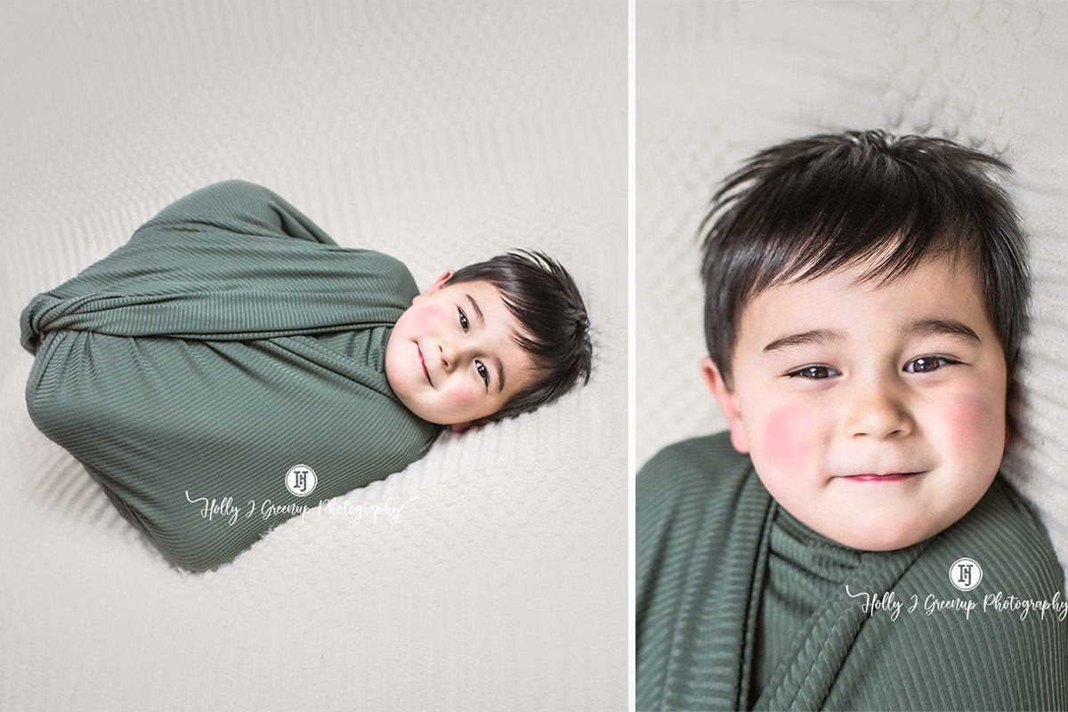 3-Year-Old Asks Mom to Swaddle Him Like a Baby—His Cute Photos Steal Everyone's Heart