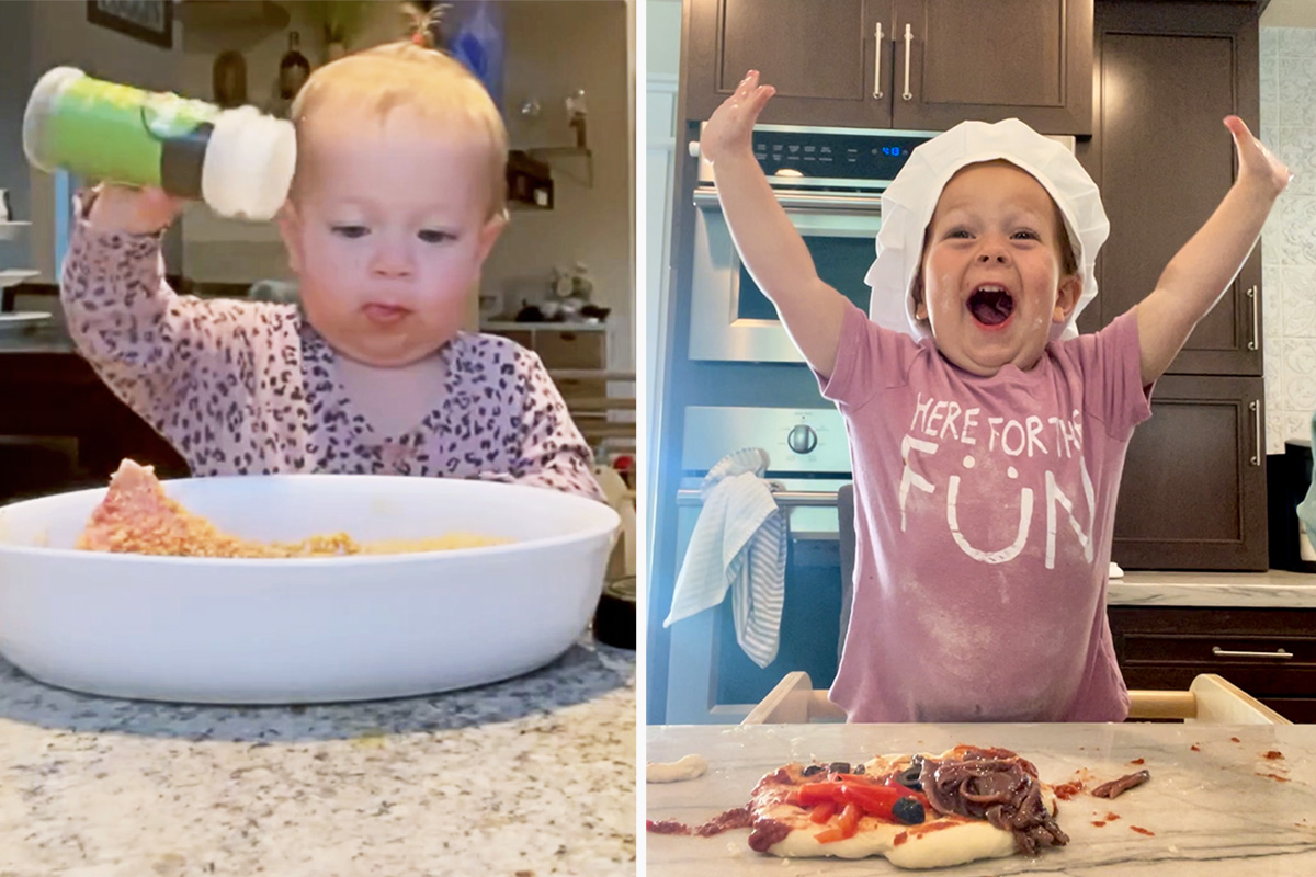 Girl Who Began Helping Her Mom in the Kitchen at 15 Months Old, Is Now a 3-Year-Old ‘Chef’ Making Delicious Dishes