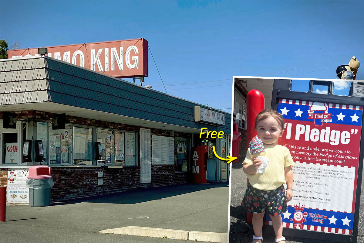 Patriot Ice Cream Shop Rewards Free Soft Serve to Kids Able to Recite Pledge of Allegiance Thru July