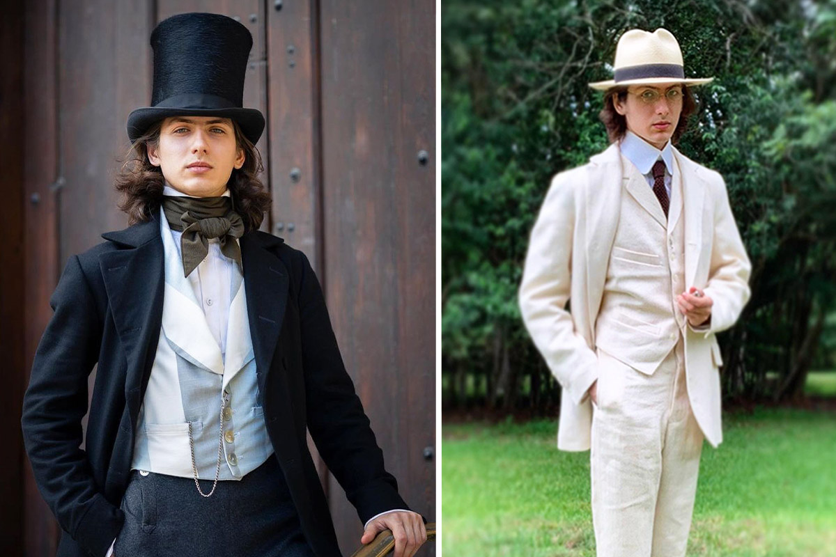 22-Year-Old Texan Dresses as Victorian Gentleman Most Days—Feels 'More Stately' to Live History