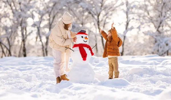 Snowy View of Worcester, Massachusetts on Dec. 27