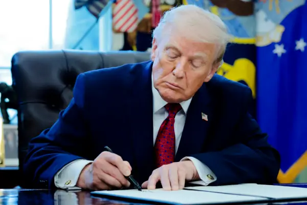 Trump Participates in Signing Ceremony