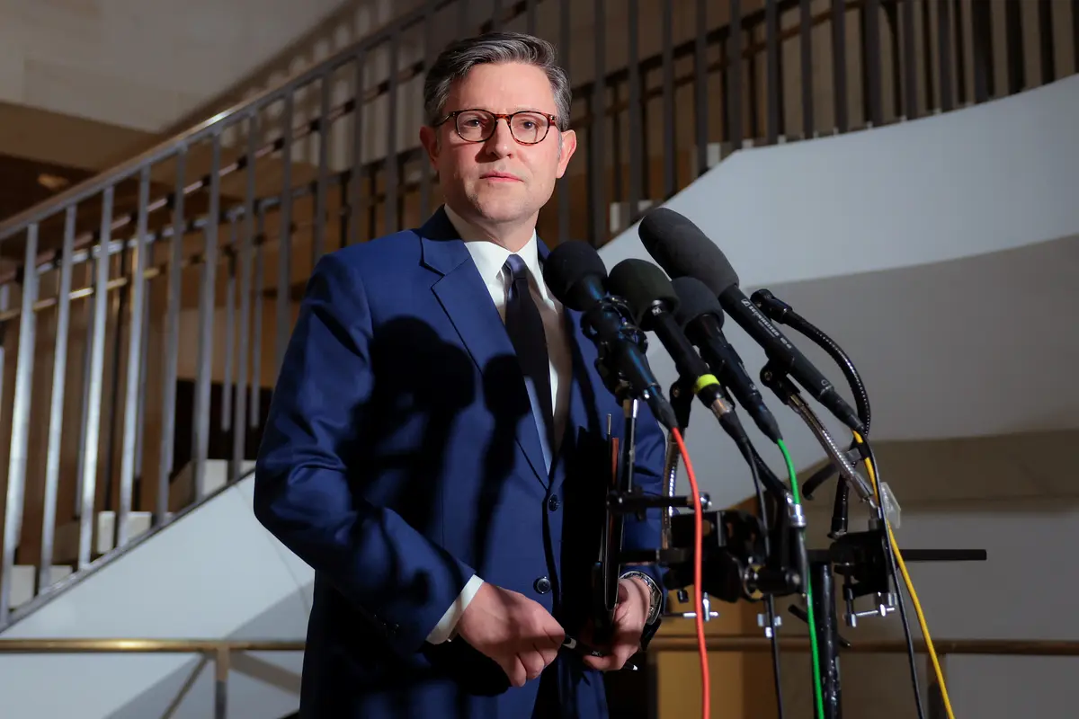 House Speaker Johnson Warns of Chinese, Russian Security Threats in UK Parliament Address