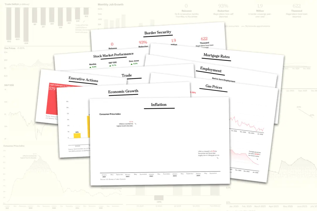 In Charts: Trump’s First Year by the Numbers