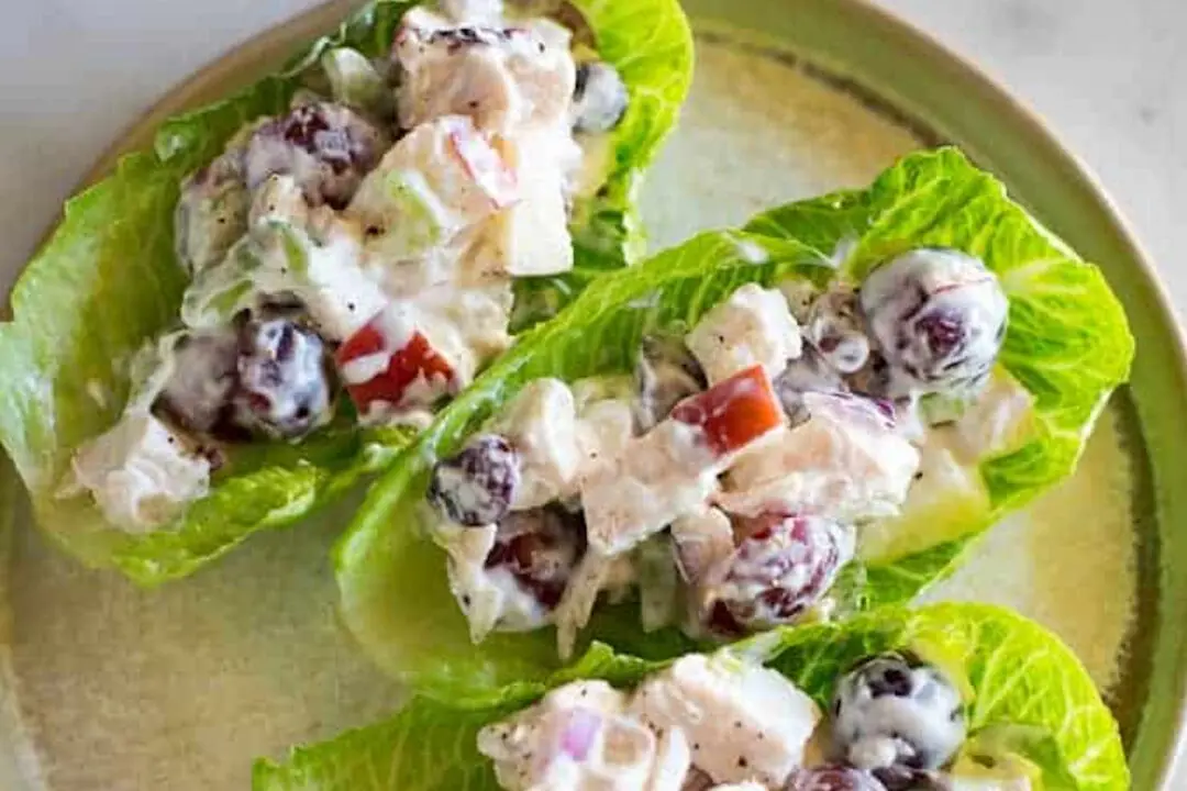 Healthy Chicken Salad Lettuce Wraps