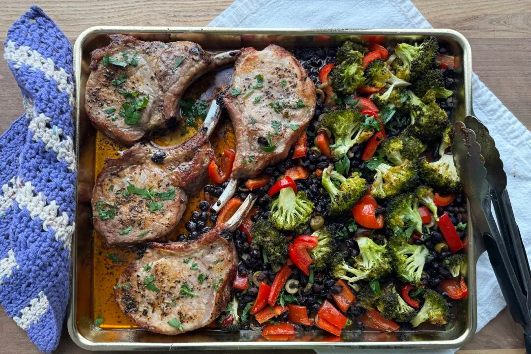 This One-Pan Pork Chop Dinner Is Savory, Juicy, and Weeknight-Easy