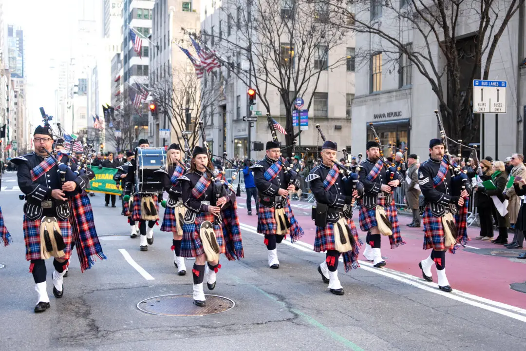 The annual St. Patrick's Day Parade in New York City on March 17, 2026. (Larry Dye/The Epoch Times)