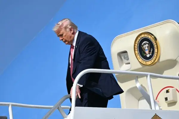 Trump Gaggles With Press Aboard Air Force One (March 29)