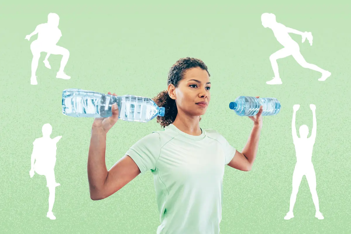 10-Minute Water Bottle Aerobic Exercise to Slow Down Cognitive Aging