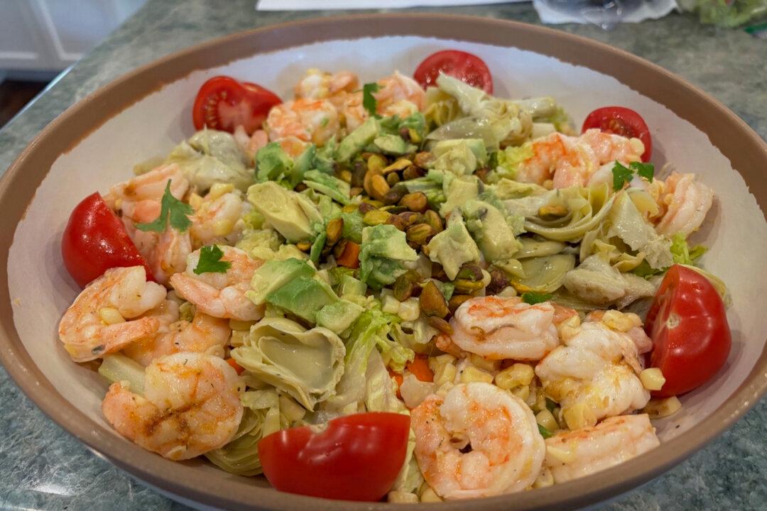 Roasted Shrimp and Corn Salad, a Colorful Prelude to Summer