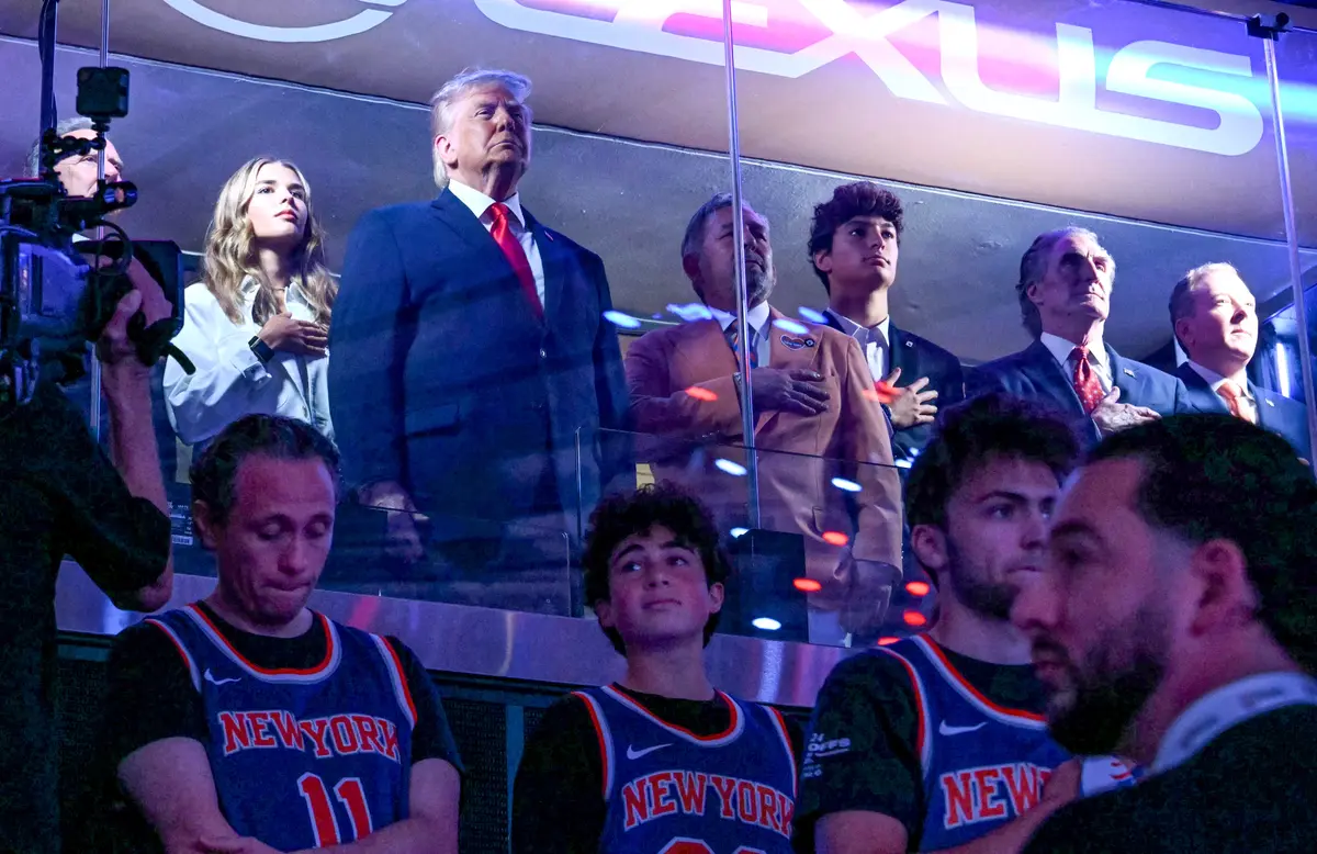 Trump Becomes First Sitting President to Attend NBA Finals Game