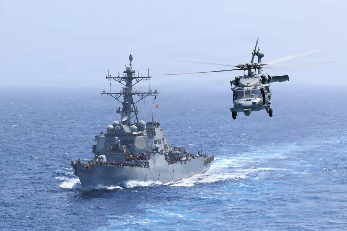 Navy Helicopter Goes Down in Arabian Sea; Search Ongoing for Missing Crew Member