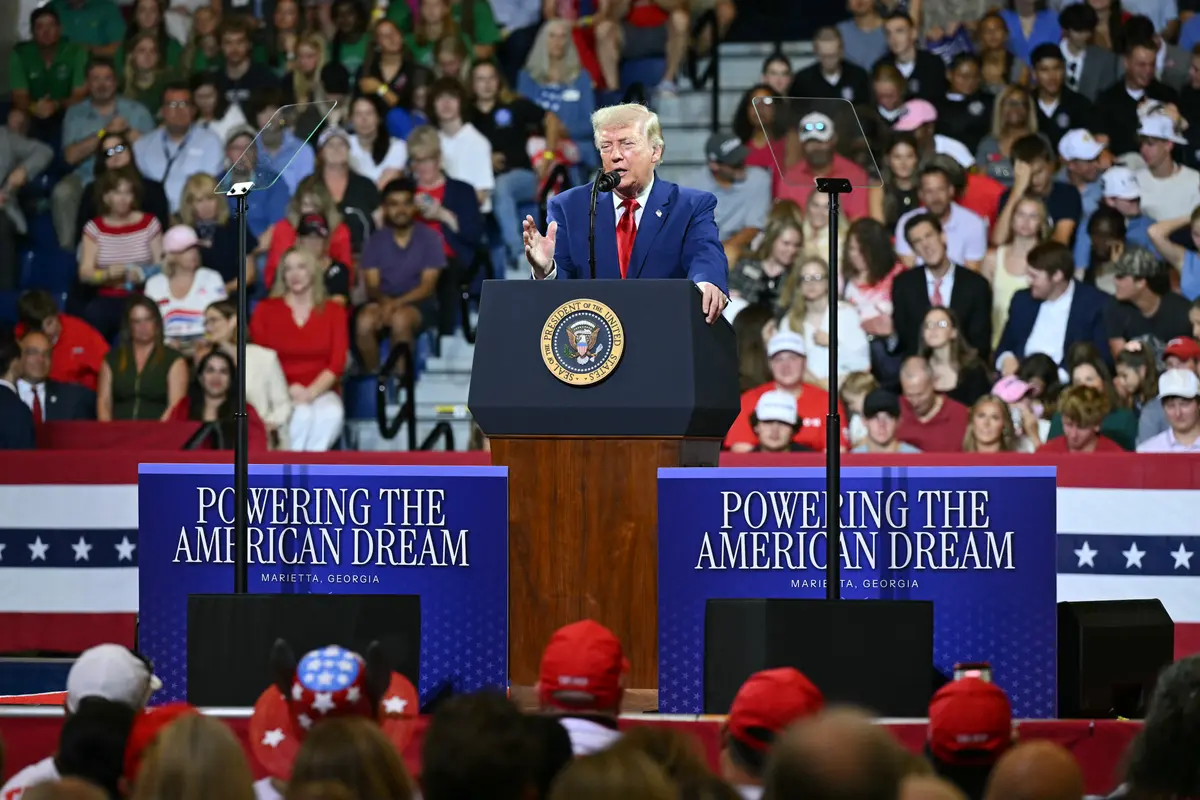 Trump Denounces Communism, Touts Trump Accounts for Children in Georgia Speech