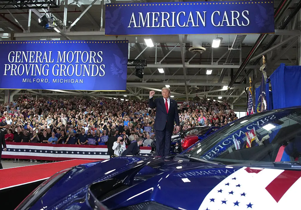 Trump Tours Historic GM Proving Ground, Champions American Manufacturing