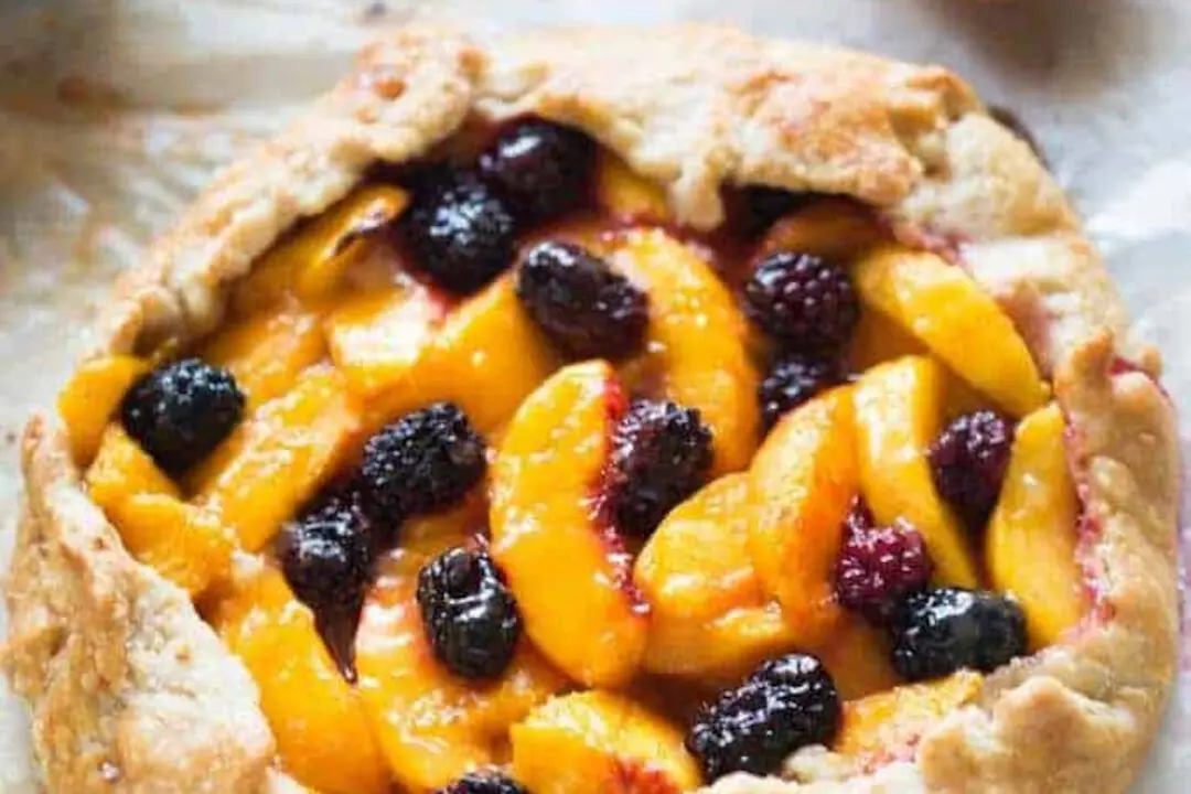 Peach Blackberry Tart