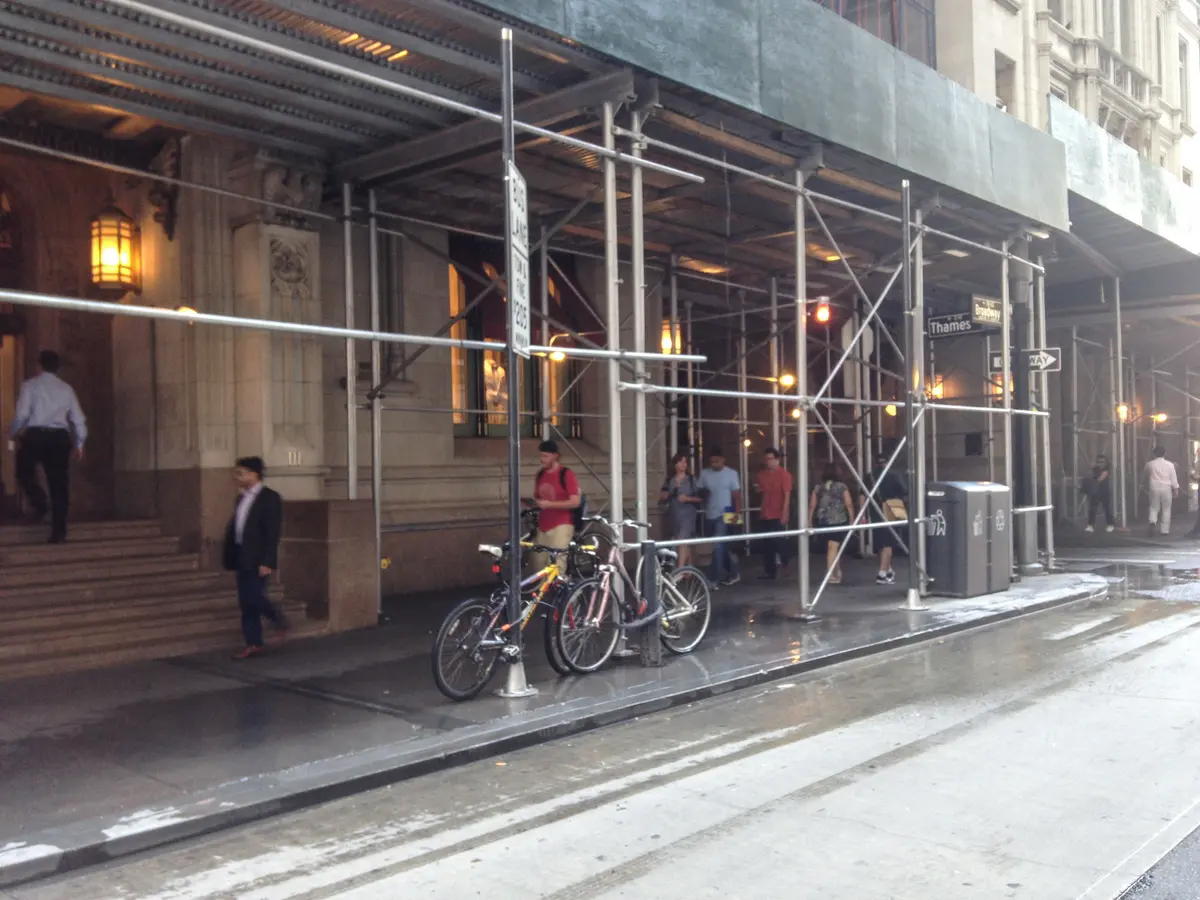 Across New York City, Sidewalk Sheds That Have Overstayed Their Welcome Will Face Fines