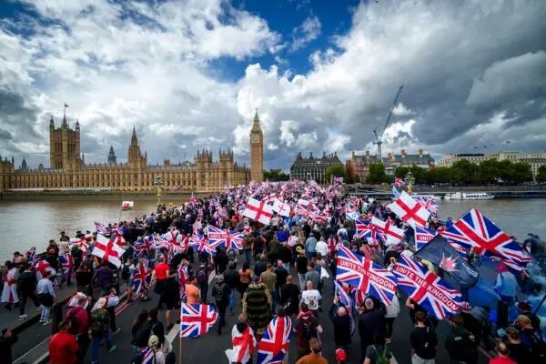 LIVE NOW: ‘Unite the Kingdom’ Holds Rally and March in Central London