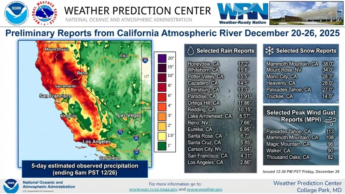 California Begins Assessments of Christmas Floods, Mudslides thumbnail